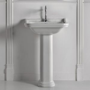 Раковина Kerasan Waldorf  4140K1bi/cr*1 Белая 60 см