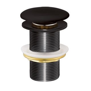 Донный клапан Creavit SF032-S без перелива чёрный матовый