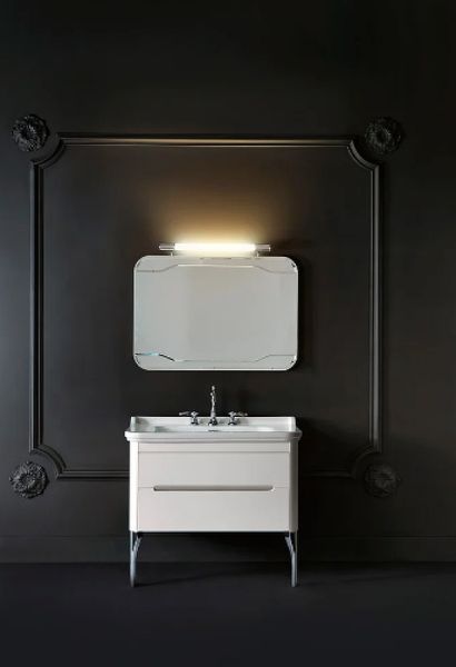 Раковина Kerasan Waldorf  4142K1bi/cr*3 Белая 100 см