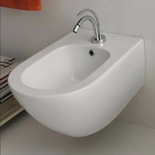 Биде подвесное Kerasan Aquatech 372401*1 Белое Биде подвесное Kerasan Aquatech 372401*1 Белое