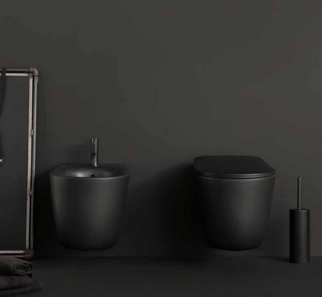 Биде подвесное Kerasan Nolita 532531*1 черное