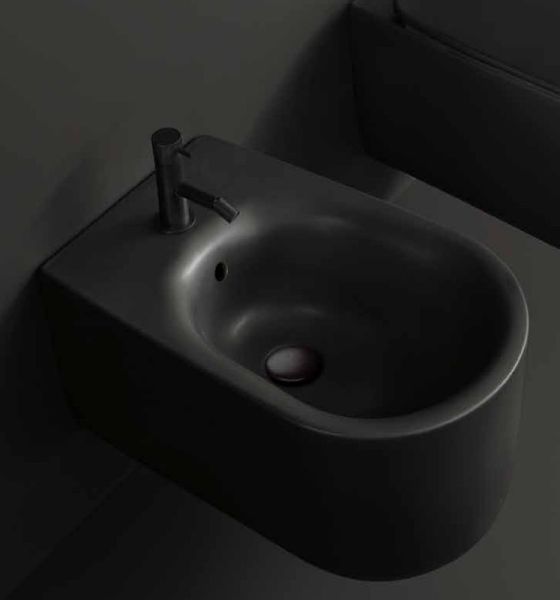 Биде подвесное Kerasan Nolita 532531*1 черное