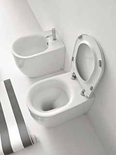 Биде напольное Kerasan Nolita 532001*1 Белое Биде напольное Kerasan Nolita 532001*1 Белое