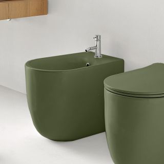 Биде напольное Kerasan Nolita 532011*1 Verde muschio Биде напольное Kerasan Nolita 532011*1 Verde muschio