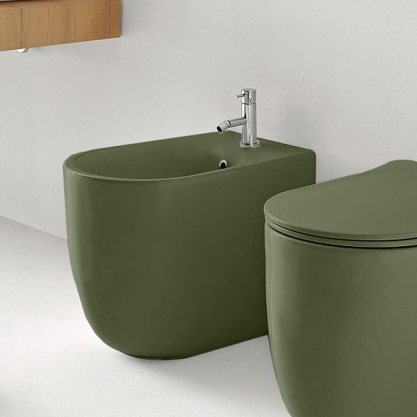 Биде напольное Kerasan Nolita 532011*1 Verde muschio