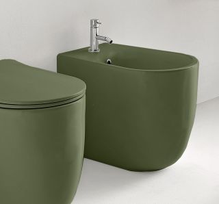 Биде напольное Kerasan Nolita 532011*1 Verde muschio Биде напольное Kerasan Nolita 532011*1 Verde muschio