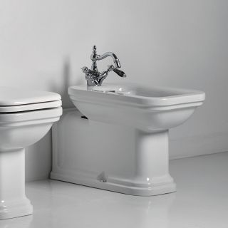 Биде напольное Kerasan Waldorf 4120K1bi/cr*1 белое Биде напольное Kerasan Waldorf 4120K1bi/cr*1 белое