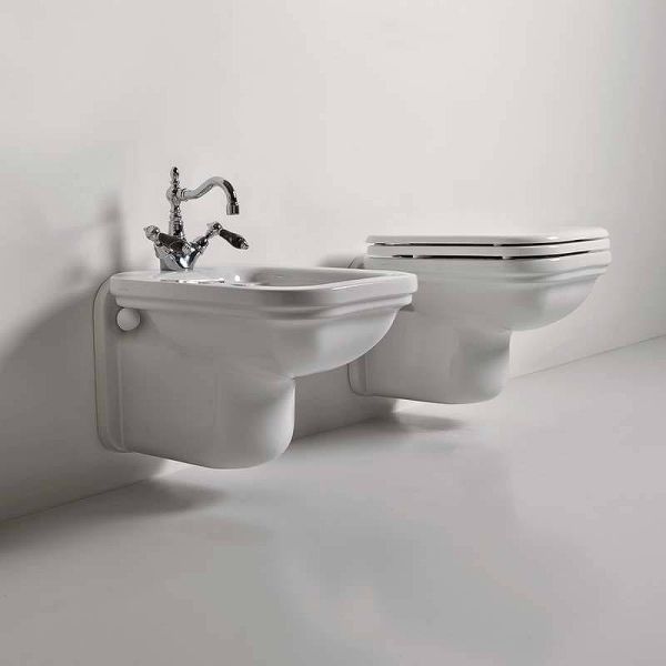 Биде подвесное Kerasan Waldorf 4125K1bi/cr*1 белое