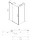 Душевой уголок Vincea Extra VSR-1E901080CL 90/100 x 80 см