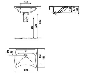 Раковина Creavit BD060-00CB00E-0000 60 см белый
