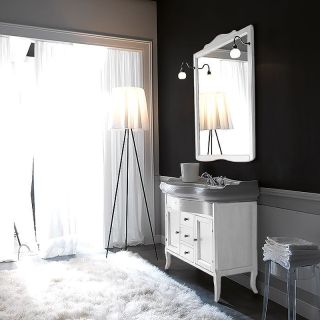 Зеркало Kerasan Retro 90 734530 Белое матовое Зеркало Kerasan Retro 90 734530 Белое матовое
