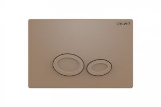 Клавиша смыва Creavit Drop GP2002.06 механическая капучино матовый