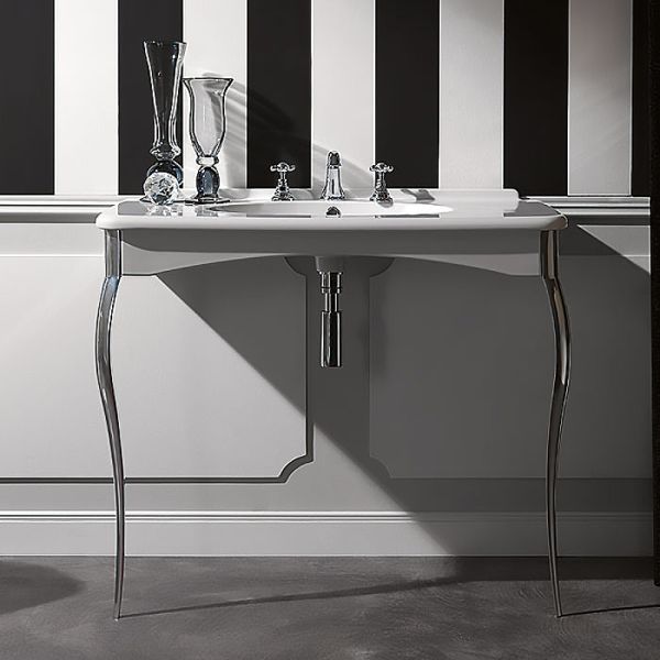 Раковина Kerasan Retro 1049K0 bi*3 cr legs белая 100 см Раковина Kerasan Retro 1049K0 bi*3 cr legs белая 100 см
