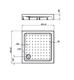 Душевой поддон Vincea VST-3AS-9090 90x 90 см