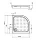Душевой поддон Vincea VST-3AQ-1010 100x 100 см