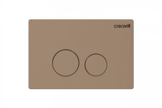 Клавиша смыва Creavit Terra GP9002.06 механическая капучино матовый