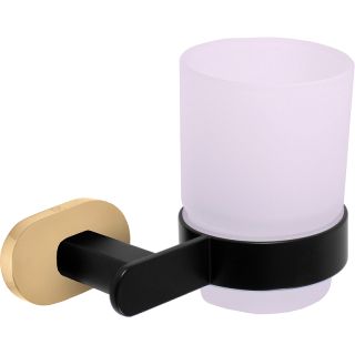 Стакан для зубных щеток Rav Slezak Yukon YUA0201CMATZ Черный матовый Золото Стакан для зубных щеток Rav Slezak Yukon YUA0201CMATZ Черный матовый Золото