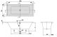 Акриловая ванна Villeroy Boch Targa Plus Duo 170х75 см UBA170NES2V01+U99740000 ножки в комплекте
