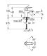 Смеситель для раковины GROHE Eurosmart Cosmopolitan 32824000 хром