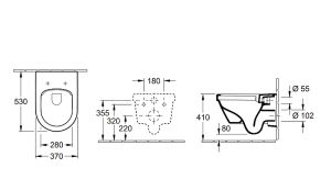 Унитаз подвесной Villeroy & Boch Architectura 5684R001 без сиденья