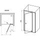Душевая дверь Ravak Nexty NDOP2-100 03OA0300Z1 100 см профиль чёрный стекло Transparent