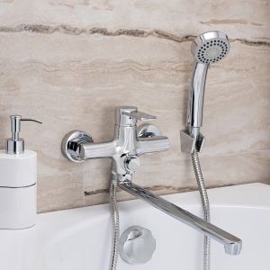 Смеситель для ванны с душем РМС SL130-006EK хром