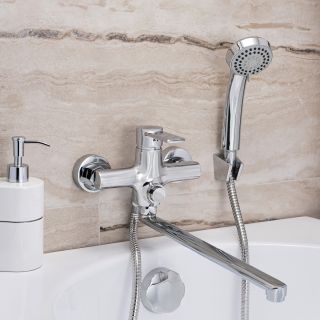 Смеситель для ванны с душем РМС SL130-006EK хром Смеситель для ванны с душем РМС SL130-006EK хром