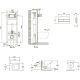 Унитаз с инсталляцией Jacob Delafon Elite  E21755RU-00 с сиденьем Микролифт и клавишей смыва Хром