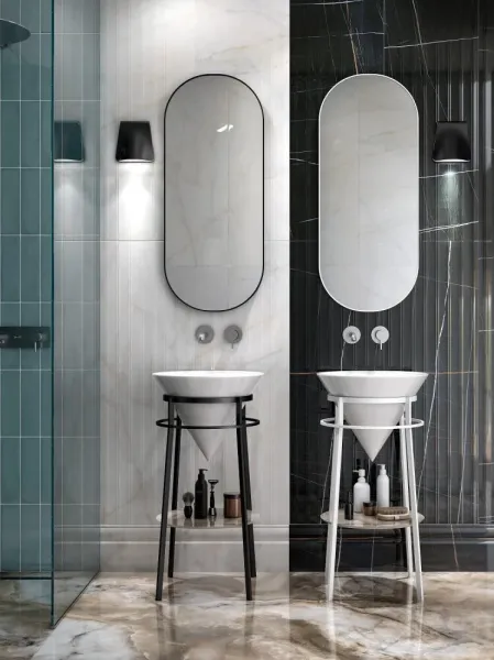 Металлическая структура-консоль Kerama Marazzi Cono CO.44\WHT.M 44 см белый матовый