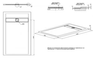 Душевой поддон Allen Brau Infinity 8.21005-AM Антрацит 140x90