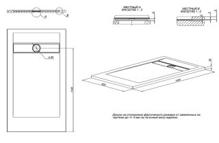 Душевой поддон Allen Brau Infinity  8.21004-AM Антрацит 140x80 Душевой поддон Allen Brau Infinity  8.21004-AM Антрацит 140x80