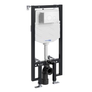 Система инсталляции для унитазов WasserKRAFT Vils 56TLT.010.ME.WH02 с кнопкой смыва белый