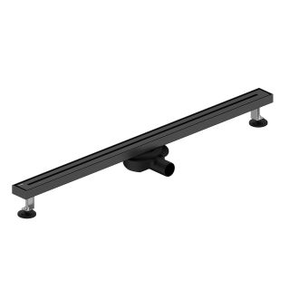 Душевой лоток WasserKRAFT Naab 86D90MB 90 см чёрный матовый