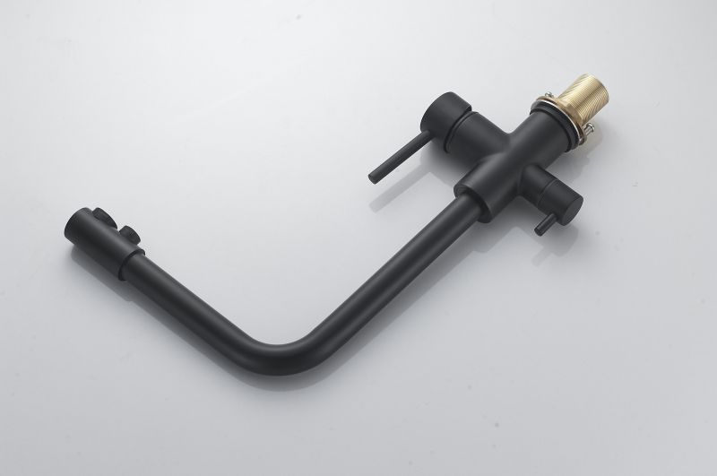 Смеситель для кухни с подключением фильтра Maretti Project Black PB31RZF12, черный
