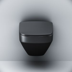 Унитаз подвесной Am.Pm Inspire 2.0 FlashClean с сиденьем микролифт чёрный матовый C50A1700MBSC