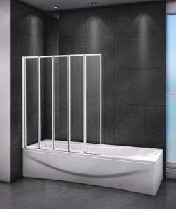 Шторка на ванну Cezares RELAX-V-5-120/140-P-Bi-L