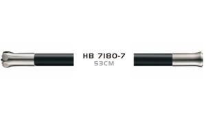 Гибкий излив для кухонного смесителя Haiba HB7180-7 чёрный