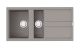 Мойка кухонная Omoikiri Kitagawa 100-2-GR leningrad grey