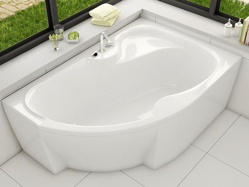 Акриловая ванна Vayer Azalia 170x105 R Гл000006729 без гидромассажа