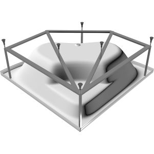 Акриловая ванна Vayer Kaliope 150x150 Гл000006523 без гидромассажа