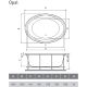 Акриловая ванна Vayer Opal 180x120 Гл000006826 без гидромассажа