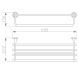 Полка для полотенец  Wonzon & Woghand Simple WW-6581 хром Полка для полотенец  Wonzon & Woghand Simple WW-6581 хром