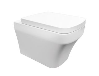 Подвесной унитаз с функцией биде Creavit Solo SO321-00CB00E-0000 безободковый белый