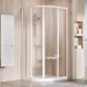 Душевой уголок Ravak Supernova SKKP4-90 3117O102ZG 90x90 см профиль белый стекло Grape