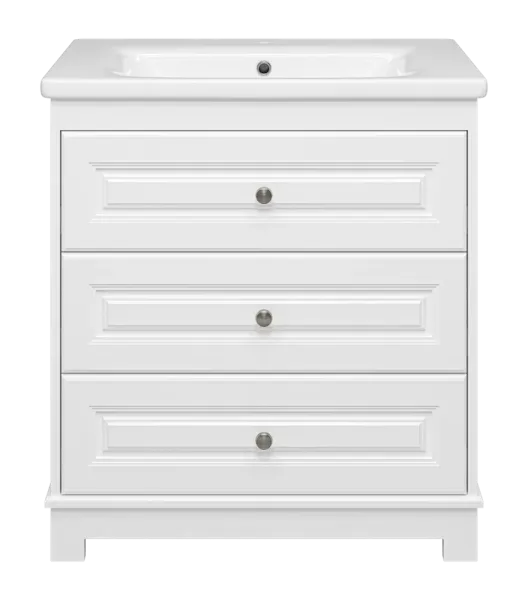 Напольная тумба под раковину Misty Ларго 79 см П-Лар-07080-01-3Я белый