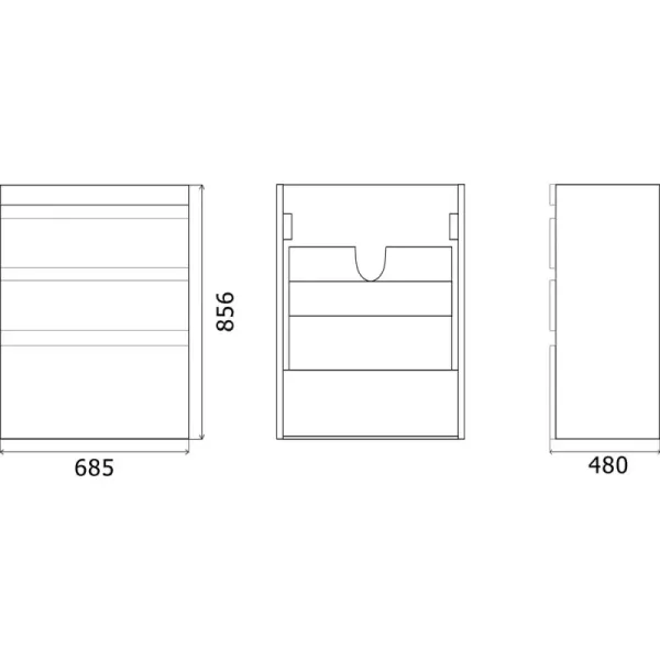 Напольная тумба под раковину Misty Фостер 70  УТ000008405 белый