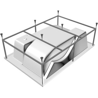 Каркас для ванны Vayer Kasandra 195x135 Гл000025137 Серый Каркас для ванны Vayer Kasandra 195x135 Гл000025137 Серый