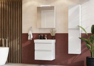 Зеркало Roca Oleta  857645501 с подсветкой 60см Белый матовый