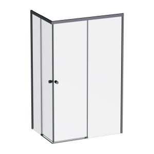 Душевой уголок Am.Pm X-joy W94G-403-120280-BТ1К 120x80 см без поддона чёрный матовый