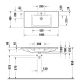 Раковина Duravit D-Neo  2367100000 Белая 105 см
